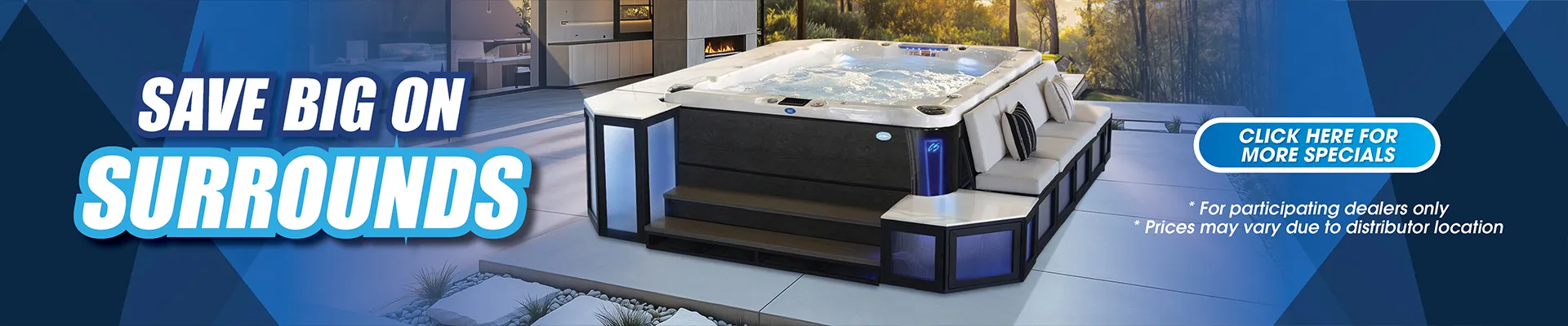 Calspas hot tub being used in a family setting - Doral