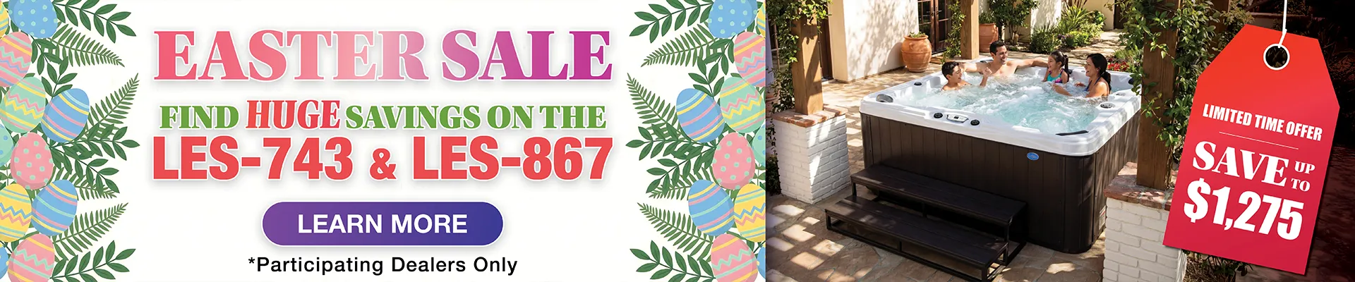 Calspas hot tub being used in a family setting - Doral